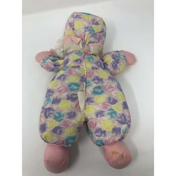 Uneeda Pretty Powder Puff Plush Vintage Doll Fabric Stuffed Soft Toy 14" Softest - Picture 2 of 9